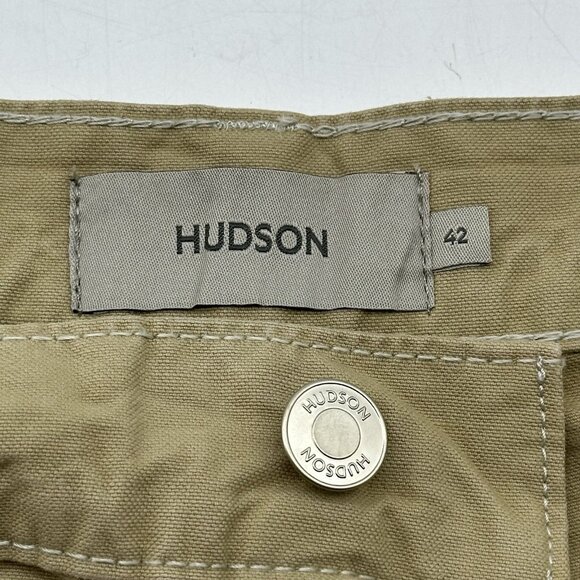 Hudson Luca Wide Leg Carpenter Size 42 Beige Paint Splatter Baggy Work Jeans NWT - Picture 8 of 16
